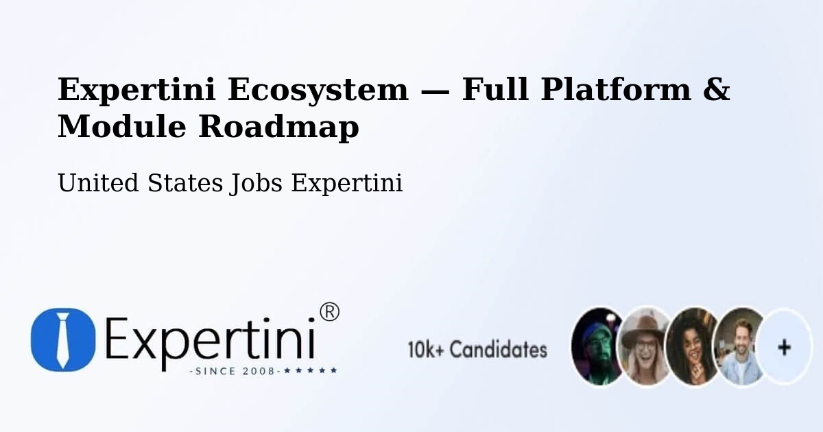 Expertini Ecosystem — Full Platform & Module Roadmap – Purvis